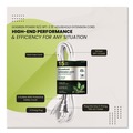 Office Electronics & Batteries | GoGreen Power GG-24715-3 15 ft. 13 Amps Household Extension Cord - White (3/Pack) image number 4