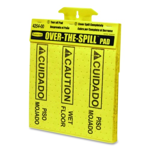 Safety Equipment | Rubbermaid Commercial FG425400YEL 16.5 in. x 14 in. 12 oz. Over-The-Spill Pad Tablet (22/Pack) image number 0