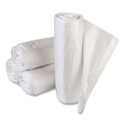 Trash Bags | Inteplast Group VALH4348N16 High-Density 60 Gallon 14 microns 43 in. x 46 in. Commercial Can Liners - Clear (200/Carton) image number 0