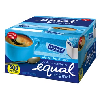 Equal 0.035 oz. Packets Zero Calorie Sweetener (500/Box)