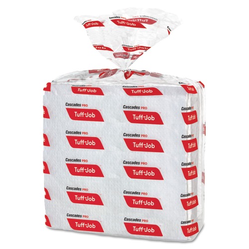 Office Jansan | Cascades PRO W300 12 in. x 13 in. Tuff-Job S300 Airlaid Wipers - White (16/Carton) image number 0