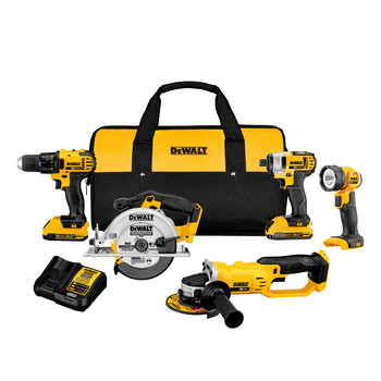 Dewalt DCK521D2 20V MAX Compact Lithium-Ion Cordless 5-Tool Combo Kit (2 Ah)