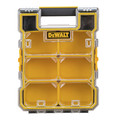 Cases and Bags | Dewalt DWST14735 4.56 in. x 10.31 in. x 13.66 in. Mid-Size Pro Organizer with Metal Latches - Yellow/Clear image number 0