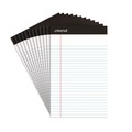 Office Jansan | Universal UNV57300 5 in. x 8 in. Premium Narrow Ruled Writing Pads with Heavy-Duty Back - Black Headband (12/Pack) image number 0