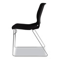  | HON HMS1.N.ON.Y Motivate Supports Up to 300 lbs. High-Density Stacking Chairs - Onyx/Black/Chrome (4/Carton) image number 8