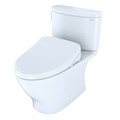 TOTO MW4423056CEFGA#01 WASHLETplus Nexus 2-Piece Elongated 1.28 GPF Toilet with Auto Flush S550e Contemporary Bidet Seat (Cotton White) image number 1