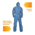 Bib Overalls | Ansell KCC58517 A20 Breathable Particle Protection Coveralls - 4X-Large, Blue (20/Carton) image number 2