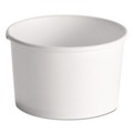 Food Trays, Containers, and Lids | Chinet 71037 Squat Paper 8 oz. - 10 oz. Streetside Design Food Containers - White (1000/Carton) image number 0