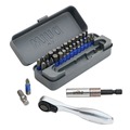 Socket Sets | Wiha Tools 76889 32-Piece GoBox TerminatorBlue Impact Bit Set with Mini Ratchet image number 0