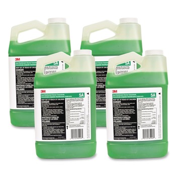 3M Quat Disinfectant Cleaner Concentrate Pleasant Scent 0.5 Gal Bottle 4/carton