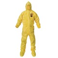 Safety Equipment | Ansell KCC 00683 A70 Chemical Spray Protection Coveralls - Large/Yellow (12/Carton) image number 0