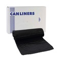New Year New Savings! Save $25 off $150 | Boardwalk W4832YKKR01 24 in. x 32 in. 16 gal. 1 mil Perforated Roll Low-Density Waste Can Liners - Black (150/Carton) image number 1
