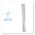 Just Launched | Boardwalk BWKKNIFEIW Mediumweight Wrapped Polypropylene Knives - White (1000/Carton) image number 6