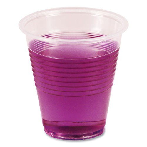 Just Launched | Boardwalk BWKTRANSCUP3CT 3oz Translucent Plastic Cold Cups (125/Bag, 20 Bags/Carton) image number 0