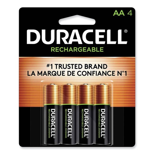 Battery Chargers | Duracell DX1500B4N Rechargeable StayCharged NiMH AA Batteries (4/Pack) image number 0