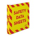 Office Jansan | Avery 18950 11 in. x 8.5 in. 1.5 in. Capacity 3-Rings Heavy-Duty Preprinted Safety Data Sheet Binder - Yellow/Red image number 0
