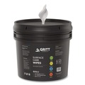 Cleaning Cloths | Gritt Commercial GRI5RW1BCS Surface Care Wipes, 1-Ply, 6 x 8, Fresh Scent, White, 800/Bucket, 4 Buckets/Carton image number 1