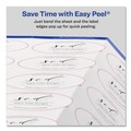 Office Jansan | Avery 22804 1.5 in. x 2.5 in. Oval Labels with Sure Feed and Easy Peel - Glossy White (180/Pack) image number 6
