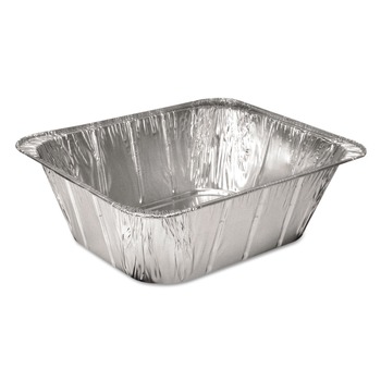 Handi-Foil 2014-50-100 10.31 in. x 12.69 in. x 4.19 in. Aluminum Steam Table Pans (100/Carton)