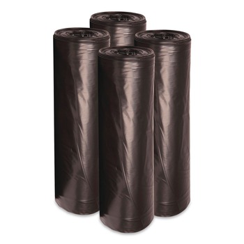 Boardwalk 43 in. x 47 in. 56 gal. 0.6 mil Low-Density Waste Can Liners - Black (100/Carton)