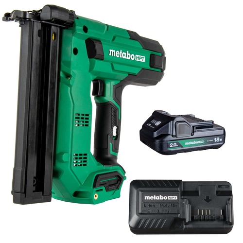 New Year New Savings! Save $25 off $150 | Metabo HPT N1804DBM 18V MultiVolt 18 ga. Cordless 1-1/2 in. Narrow Crown Stapler Kit (2 Ah) image number 0
