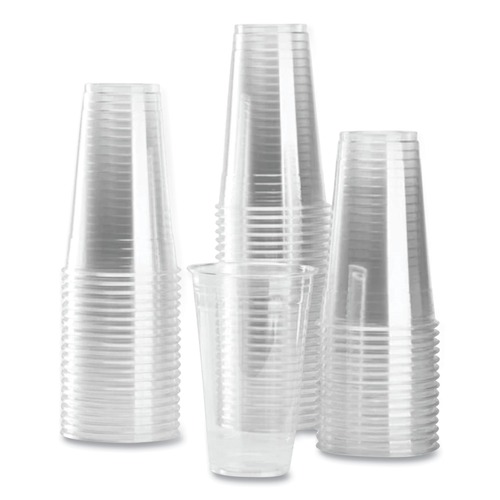 Cups and Lids | Karat C-KC24 24 oz. PET Plastic Cups - Clear (600/Carton) image number 0