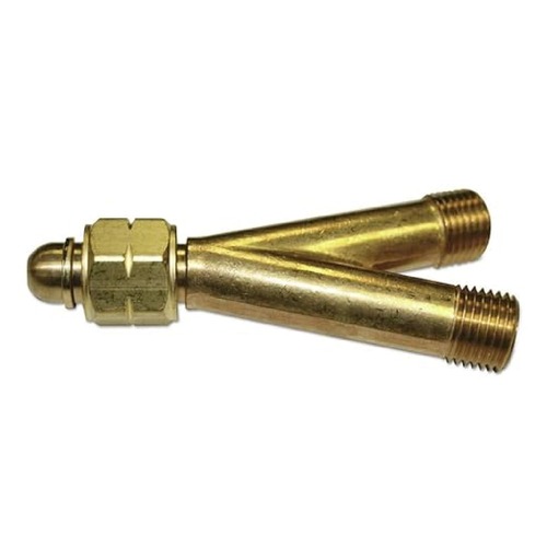 Welding Accessories | Western Enterprises 102 200 PSI 9/16 in. - 18 in. Acetylene/Fuel Gases Y Connection - Brass image number 0