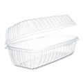 Food Service | Dart C99HT1 Showtime 5.1 in. x 9.9 in. x 3.5 in. 29.9 oz. Hinged Plastic Hoagie Containers - Clear (200/Carton) image number 3