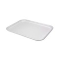 Food Trays, Containers, and Lids | Pactiv Corp. 0TF112160000 16.25 in. x 12.63 in. x 0.63 in. #1216 Supermarket Tray - White (100/Carton) image number 0