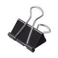 Mothers Day Sale! Save an Extra 10% off your order | Universal UNV11124 Binder Clips with Storage Tub - Medium, Black/Silver (24/Pack) image number 1