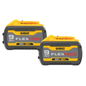 BATTERIES | Dewalt DCB609-2 (2/Pack) 20V/60V MAX FLEXVOLT 9 Ah Lithium-Ion Battery