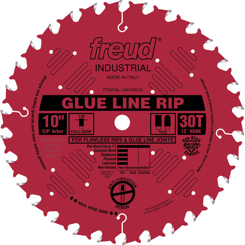Blades | Freud LM74R010 10 in. 30 Tooth Glue Line Ripping Saw Blade image number 0