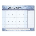 Bulletin Boards | AT-A-GLANCE 89701 12-Month: Jan 2026 to Dec 2026 22 in. x 17 in. Slate Blue Desk Pad - Blue Sheets, Clear Corners image number 0