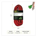 Office Electronics & Batteries | GoGreen Power GG-13750 16 AWG Outdoor Extension Cord, 50 ft, 13 A, Orange/Black image number 1