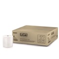 Cleaning & Janitorial Supplies | LoCor 46901 8 in. x 1000 ft. 1-Ply Hard Wound Roll Towel - White (6/Carton) image number 2