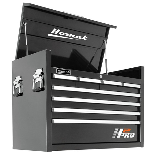 Tool Chests | Homak BK02036081 36 in. H2Pro Series 8 Drawer Top Chest (Black) image number 0