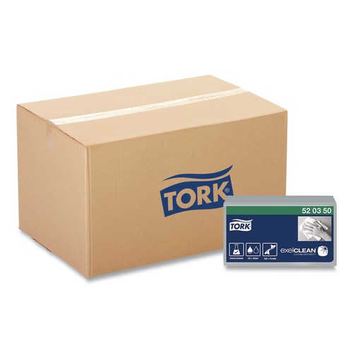 Cleaning Cloths | Tork 520350 1-Ply 12.6 in. x 15.16 in. Industrial Cleaning Cloths - Gray (55/Carton) image number 0