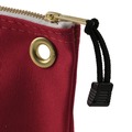Influencers | Klein Tools 5539RED 10 in. x 3.5 in. x 8 in. Canvas Zipper Consumables Tool Pouch - Red image number 1