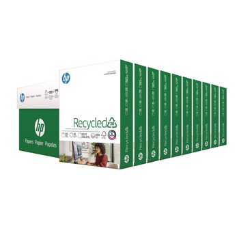 HP Papers Recycled30 8.5 in. x 11 in. 20 lb. Bond Weight Paper - White (10/Carton)