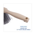 Cleaning Cloths | Boardwalk BWK5408 4.5 in. Brush 3.5 in. Tan Plastic Handle Polypropylene Counter Brush - Gray image number 2