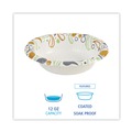 Bowls and Plates | Boardwalk BWKDEER12BOWL 12 oz. Coated/Soak Proof Deerfield Printed Paper Bowl - Multicolor (125/Pack, 8 Packs/Carton) image number 5