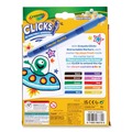 Markers | Crayola 58-8370 Super Clicks Assorted Bullet Tip Sizes Retractable Markers - Assorted Colors (1-Set) image number 5