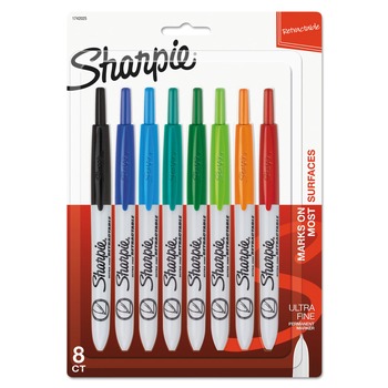 Sharpie Extra-Fine Needle Tip Retractable Permanent Marker - Assorted Colors (1-Set)