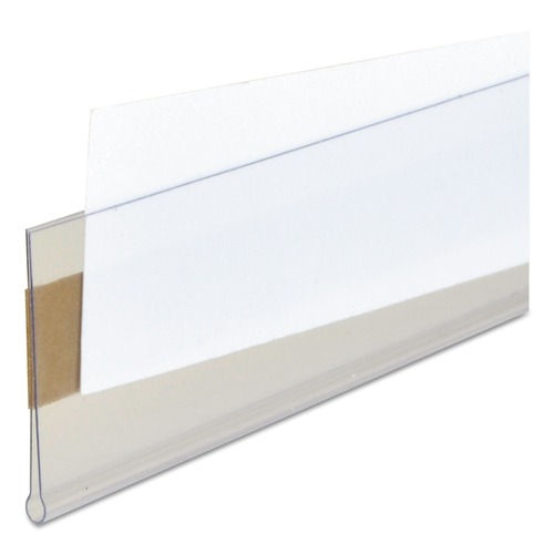 Office Jansan | C-Line 87627 1 in. x 6 in. Self-Adhesive Top Load Label Holders - Clear (50/Pack) image number 0