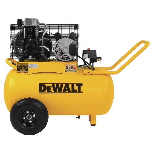 Air Compressors | Dewalt DXCM201.COM 2 HP 20 Gallon 200 Max PSI 6.2 SCFM @ 90 PSI Single-Stage Oil-Lubed Belt Drive Electric Portable Horizontal Air Compressor image number 0