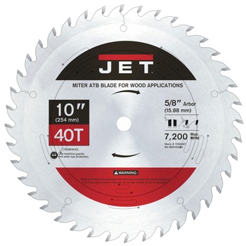 MITER SAW BLADES | JET JT9-7259467 10-in. 40T Miter ATB Saw Blade