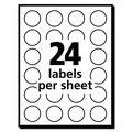  | Avery 05471 Printable Self-Adhesive Removable 0.75 in. Color-Coding Labels - Neon Orange (24-Piece/Sheet, 42-Sheet/Pack) image number 2