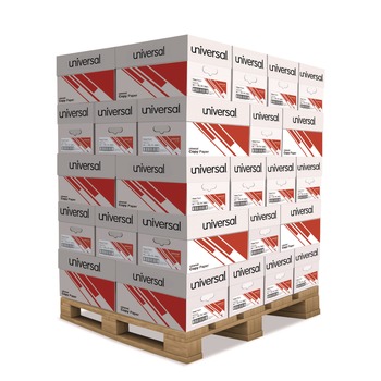 Universal 20 lbs. Bond Weight 8.5 in. x 11 in. 92 Copy Paper - Bright White (40/Pallet)