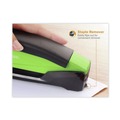 Office Jansan | PaperPro 1123 InPower One-Finger 20-Sheet Capacity 3-in-1 Desktop Stapler with Antimicrobial Protection - Green/Black image number 9