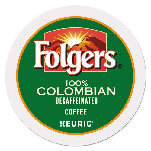Coffee | Folgers 0570 100% Colombian Decaf Coffee K-Cups (24/Box) image number 0